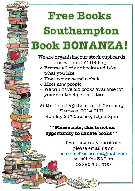 FreeBooksSoton's tweet photo. We will have books suitable to make your own #ChristmasTree on Sunday (sorry if it's too soon to talk about Christmas)
To make a small one we suggest you use 35-45 books. You can see our one on Sunday for inspiration. All are welcome to come! #FreeBooks
https://t.co/qkvNm5nzxE https://t.co/UK7H2Vlgru
