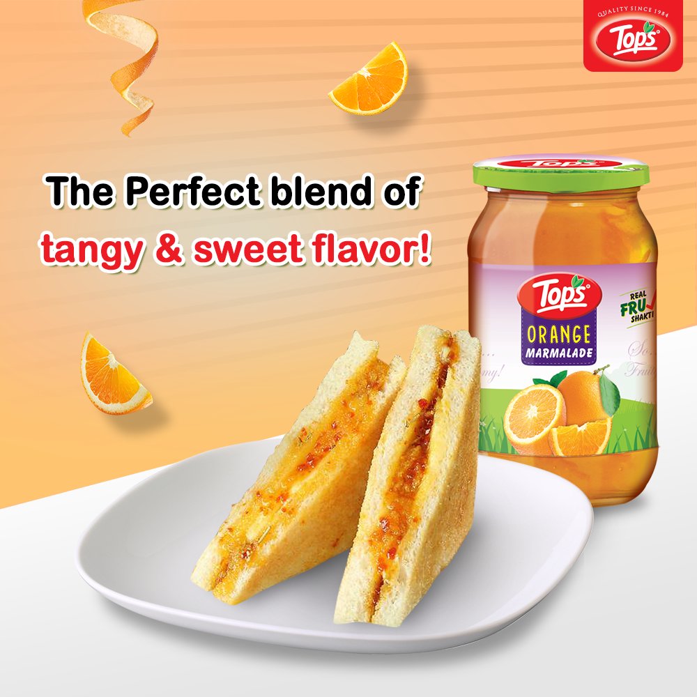 TopsSocial's tweet photo. The orange season lasts all year, thanks to Tops Orange Marmalade Jam. Feast on!
#TopsIndia #Oranges #Jam https://t.co/JoLpszLvt8