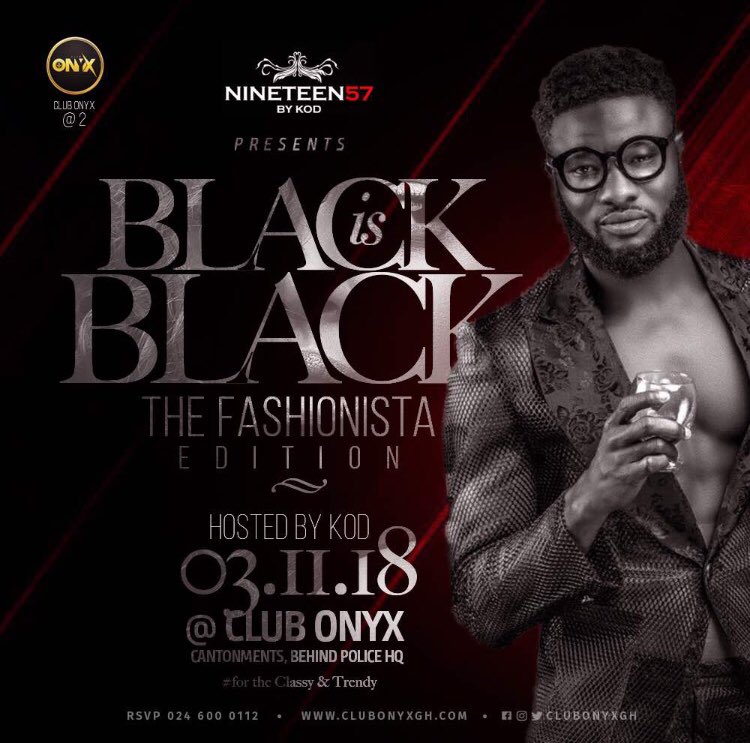 king_marco26's tweet photo. #blackisblack is back on the 3rd of Nov at @clubOnyxgh You can't afford to miss out @teamkodgh @nineteen57bykod https://t.co/62NzqtgAqD