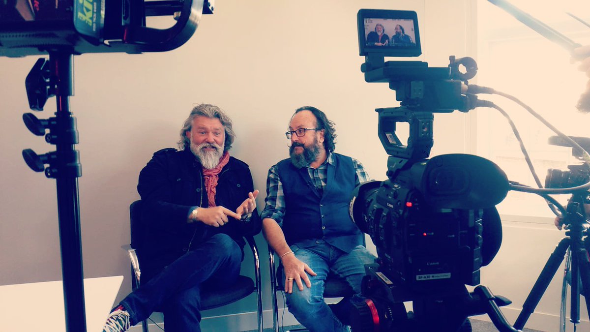 textureuk's tweet photo. This weeks throwback Thursday is dedicated to our two favourite chefs! We had such a fun day filming the @HairyBikers last month! #ThrowbackThursday #HairyBikers #TextureUK #ProductionCompany #ShootDay #Filming #3danimation #graphics #editing https://t.co/sTsM7Fivjj