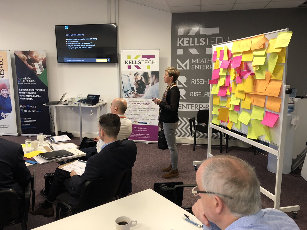 GaryOMeara_'s tweet photo. The inaugural #EOAccelerator (Ireland) training day is well underway @KellsTech_ Hub. #Strategy is the theme for today and the #entrepreneurs are being put through their paces by international EO Accelerator trainers and @EO_Irl coaches @MeathEnterprise #ScalableByDesign #Meath https://t.co/MRWGFkSCkX