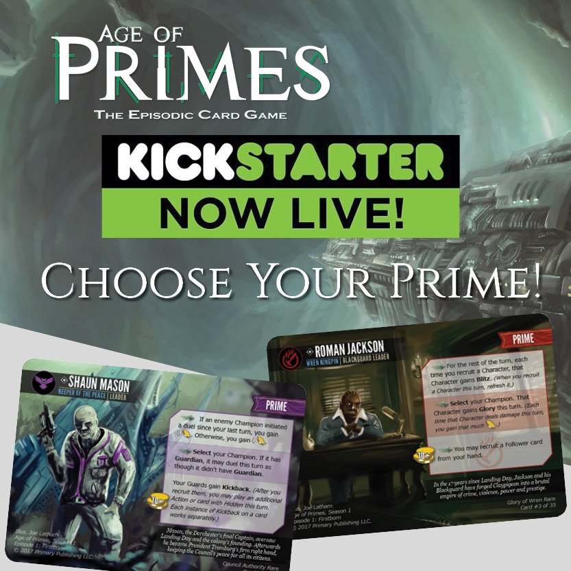Day 1 complete. On to day 2!
#Kickstarter #cardgame #tabletop #indiegames 
Discord:  discord.gg/pPe7pFc
Campaign: kickstarter.com/projects/ageof…