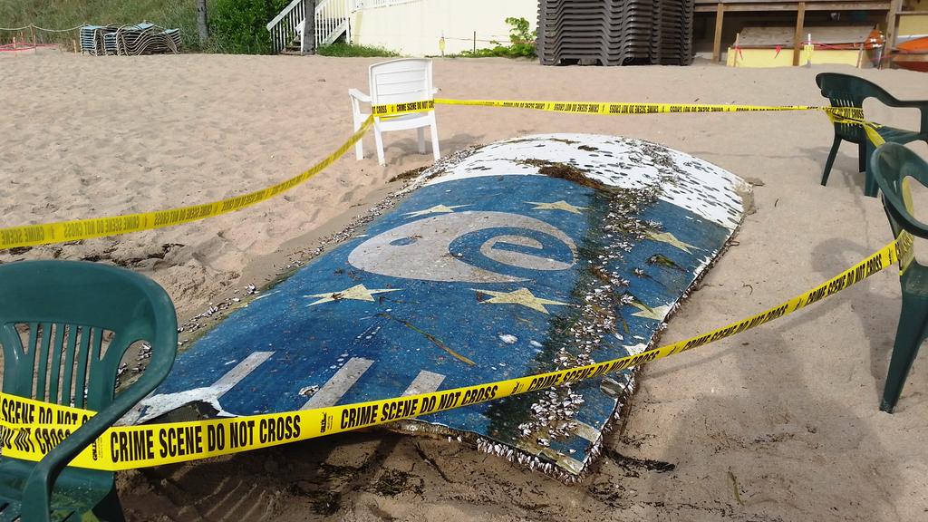SARGalileo's tweet photo. @CoastguardTeam We found something like that on the #Florida beaches some years ago.
It was not #military, it was a part of #Soyuz #VS09 that had taken two #Galileo satellites to #space.
We repatriated it.
And soon we will exhibit it in #Brussels ! https://t.co/GuwkcvSUTu