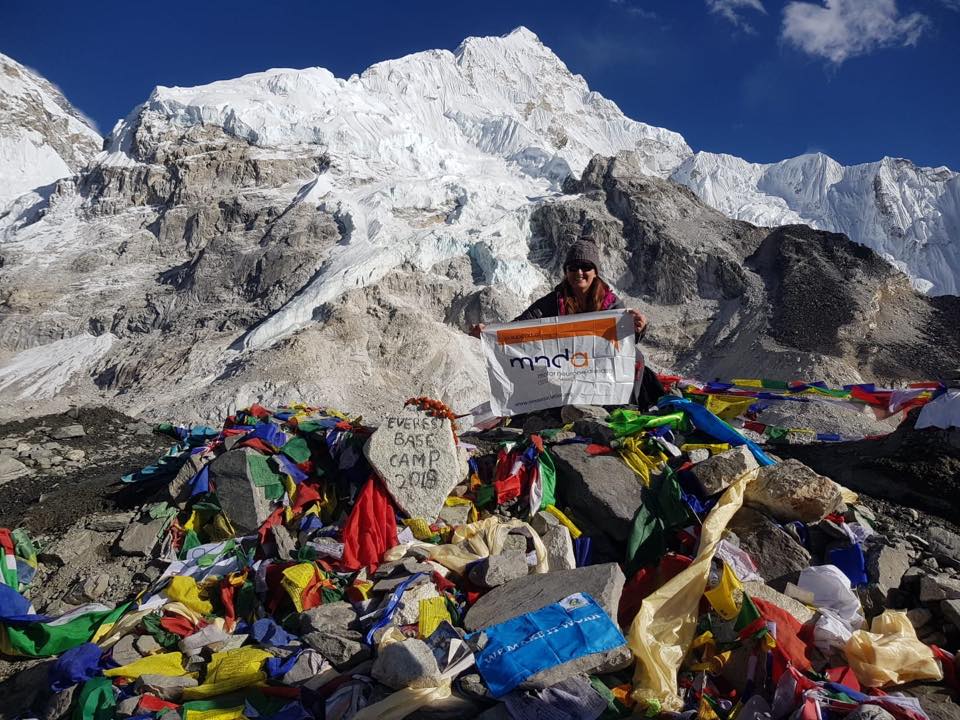 CEAdvancedDent's tweet photo. She did it! HUGE Congrats to Sabrina for completing her Everest challenge! Thank you to all who donated. The hardest thing she has done and we are all SUPER PROUD of you! Great effort! #everest #charity #Congratulations https://t.co/BYTpf6P95v