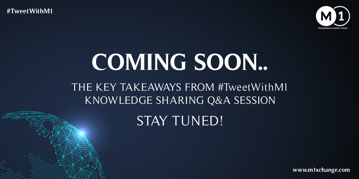 M1xchange's tweet photo. We have received an amazing response yesterday on
our #TweetWithM1 knowledge sharing Q&A session. Stay
tuned to our social pages to know the top conversations
during the #TwitterChat.
#MSMEs #FinTech #TomorrowsMoneyToday #Finance
#Banking #Businesses https://t.co/462wKCWz3N