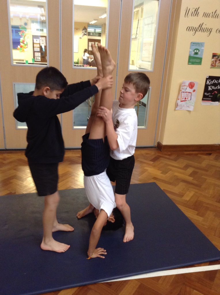 MissBoughton91's tweet photo. Practising handstands in gymnastics today #abbotspe https://t.co/YUlqjC8zw9