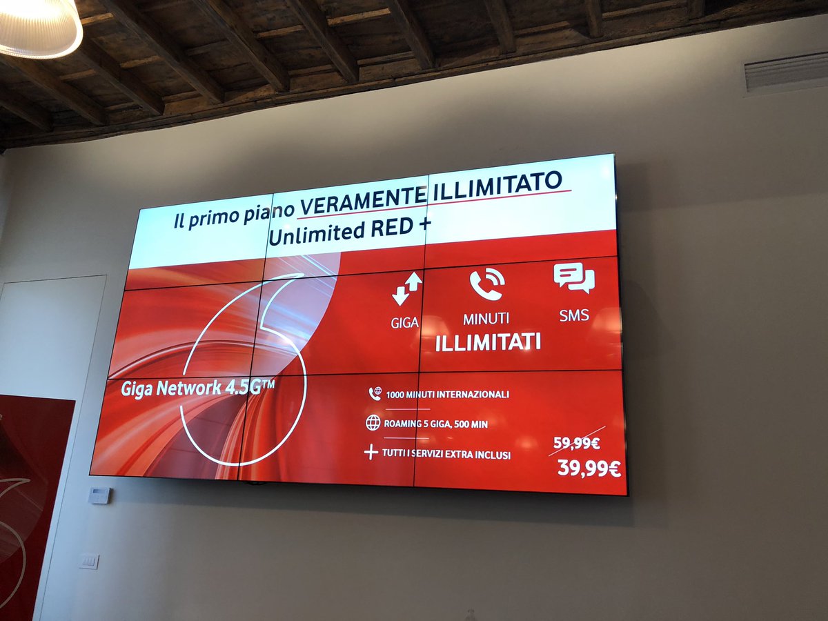 e_pagliarini's tweet photo. Sulla nuova rete #GigaNetwork 4,5 G #Vodafone lancia questa offerta https://t.co/nNBDBSngb8