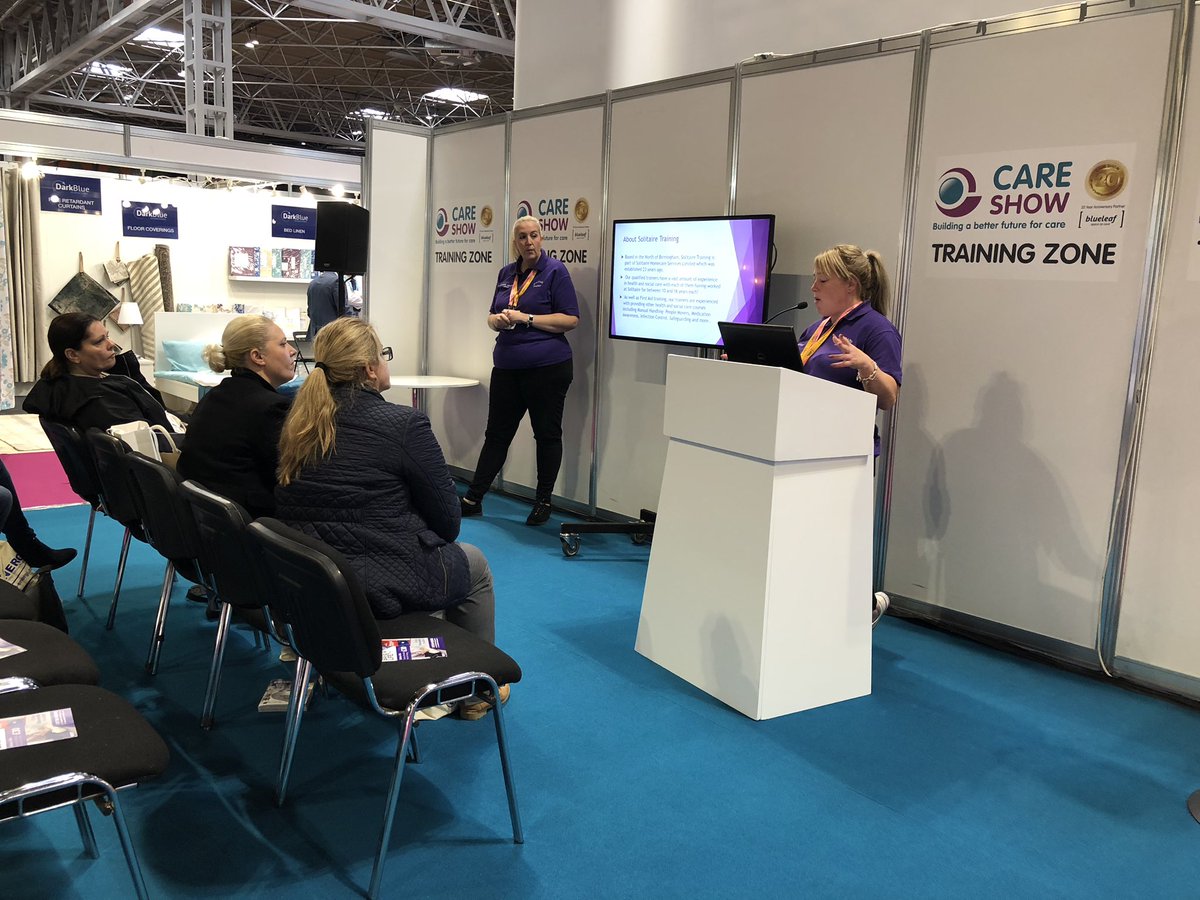 Another fantastic session this morning teaching CPR to people in the training zone <a href="/CareShow/">Care Show</a> come along and see us this afternoon for another CPR session #PowerofCare #CPR @WorkSafeTng