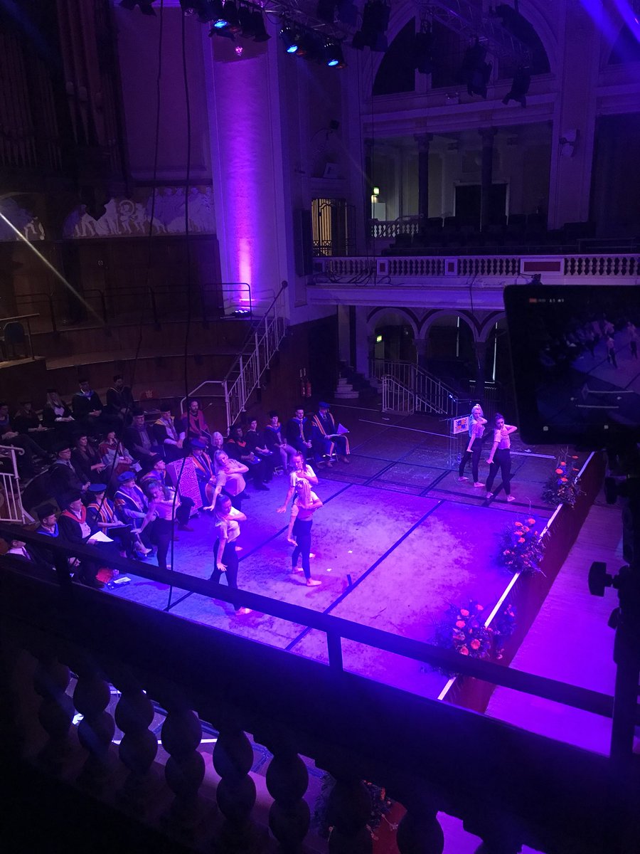 hullcollegegrp's tweet photo. What a treat! Our BA Hons dance students are performing a surprise routine at todayโs #graduation ๐๐ป #hcgraduation https://t.co/HVt0JPw3Ok