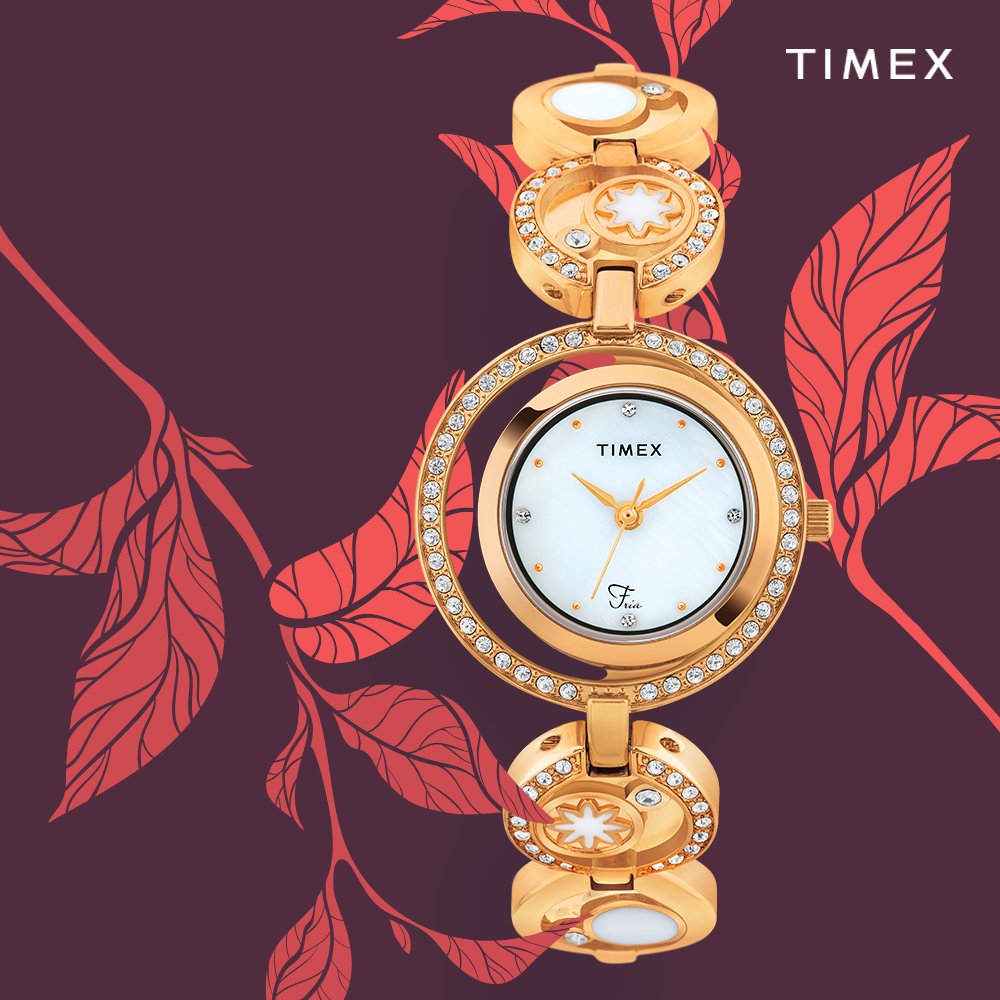 Timex_India's tweet photo. Celebrate yourself with round-the-clock glamour of the all new Timex Fria. #BeFria. Shop today at https://t.co/Gmi5WCJ44S https://t.co/1GtOLyLW0I