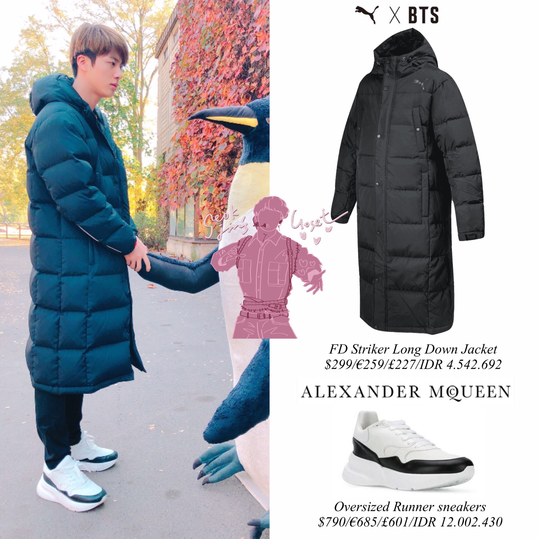 Bts puma puffer jacket new arrivals