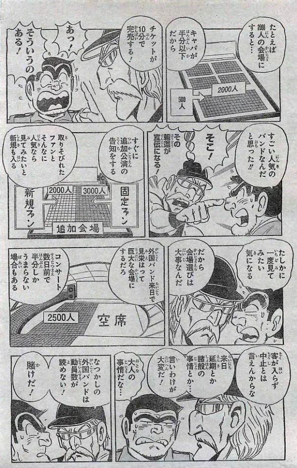 イベント会社の企業努力が良く分かる！！こち亀って勉強になるなぁ・・・