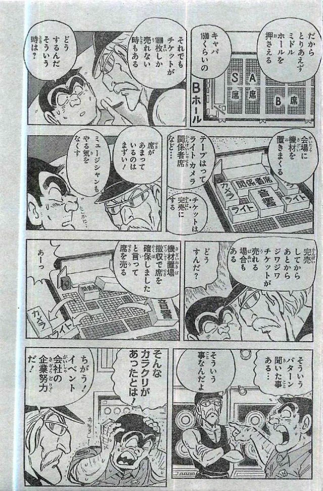 イベント会社の企業努力が良く分かる！！こち亀って勉強になるなぁ・・・