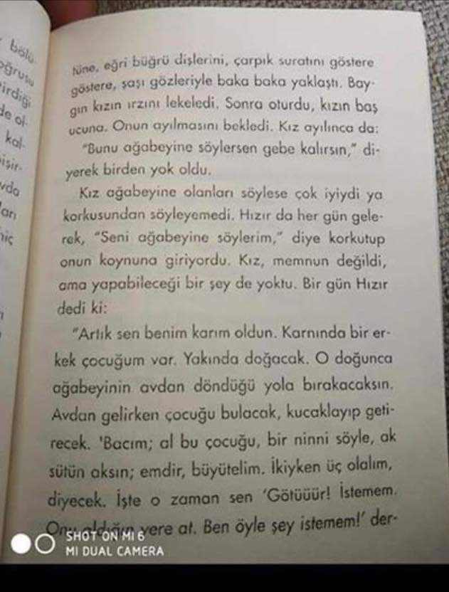 anlamiyoorsun's tweet image. 3.Sınıfların Okuma kitabı!
Baygın kızın ırzını lekeledi. ...
Bunu ağabeyine söylersen gebe kalırsın...
Seni ağabeyine soylerim diye korkutup onun koynuna giriyordu..
Götür istemem Aldığın yere at. Böyle çocuk istemem...
Syn @ziyaselcuk
Kitabı toplatıp, işlem yapacak mısınız?