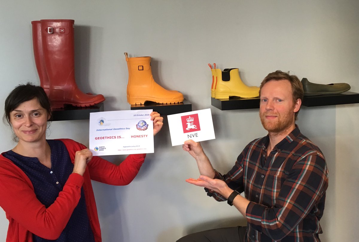 bingoborg's tweet photo. Today is #geoethicsday2018. The Norwegian flood and landslide forecasting center thinks geoethics is honesty. #nve #varsom https://t.co/tNnsbxNiqN