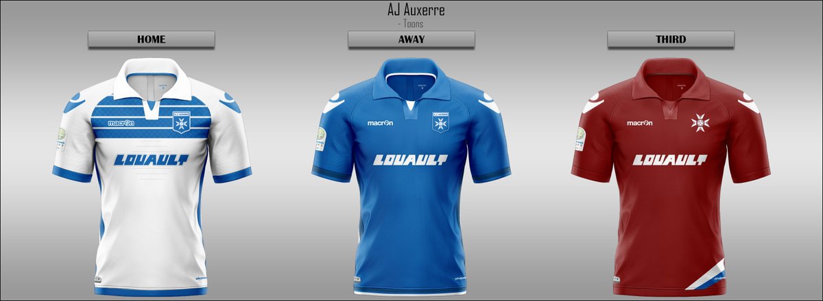 Tooonss's tweet photo. AJ Auxerrre #aja #auxerre #GuyRoux #AJAASB #macron #louault #ligue2 #teamAja #football #footballjersey #footballkit #conceptkit https://t.co/Erk6Emgz7b