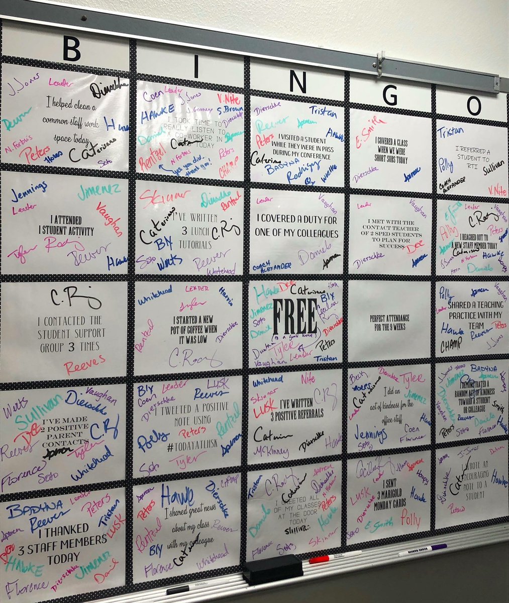 teacher2teacher's tweet image. At educator @clegleiter's school, Ts #TrendThePositive via this kindness Bingo board! Share ways you build community with your #TeacherFriends!