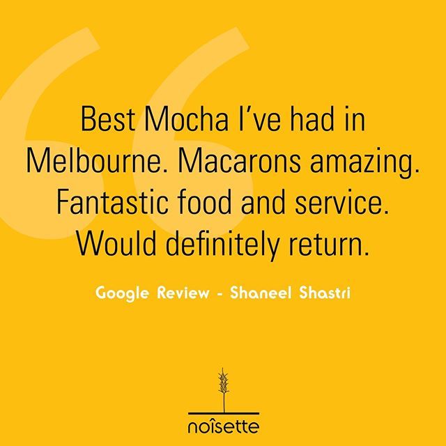 NoisetteBakery's tweet photo. So glad we can make our customers happy! #PortMelbourne⠀
.⠀
.⠀
.⠀
.⠀
.⠀
#Google #googlereview #bestcustomers #customersatisfaction #Bestcoffee #melbournecoffee #melbournebakery #melbournecakes #melbournecafe #melbournelife #melbournefoodblogger #melbournefoodie #melbourn… https://t.co/AtyfqwFX1V