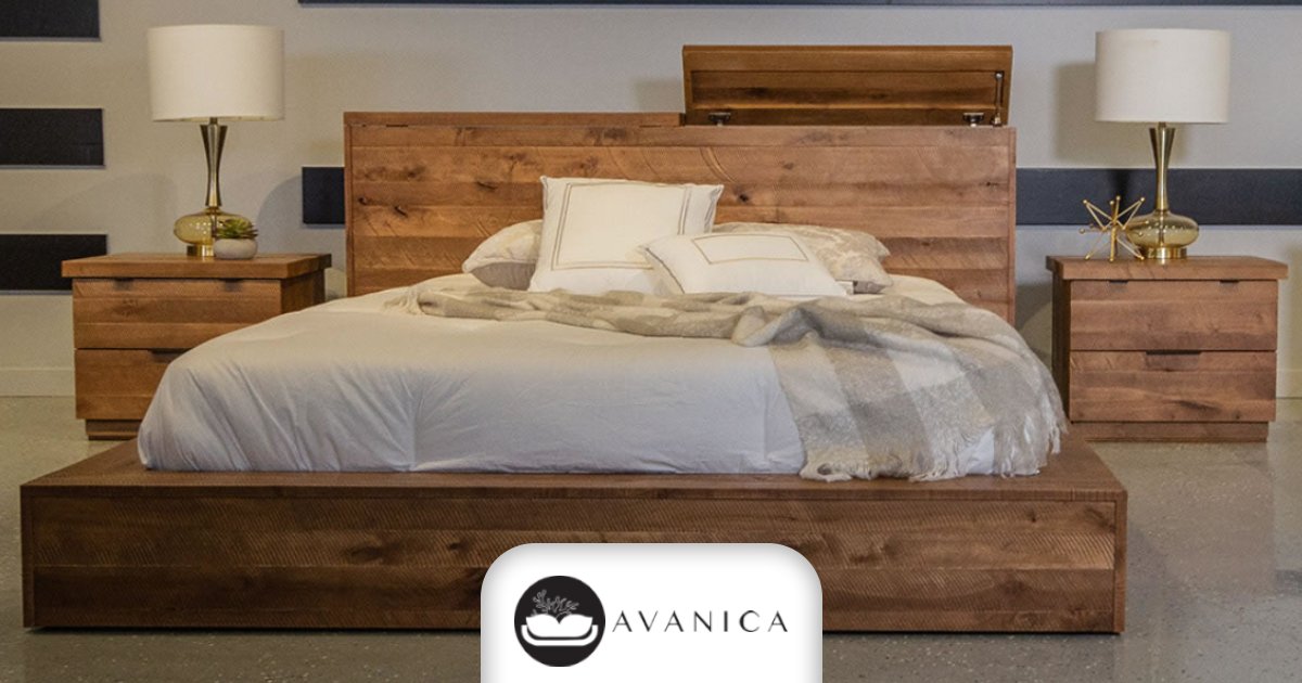 Avanica1's tweet photo. Bedroom in need of a makeover? Why not treat yourself to this romantic Canadian Solid Wood 5-pc Bed Set. Available in 16 different colors and five finishes.

#Avanica #FurnitureStore #SolidWoodBed #16differentcolors #PremiumFurniture #BedroomFurniture #design #ThursdayMotivation https://t.co/MDBeN8W5VH