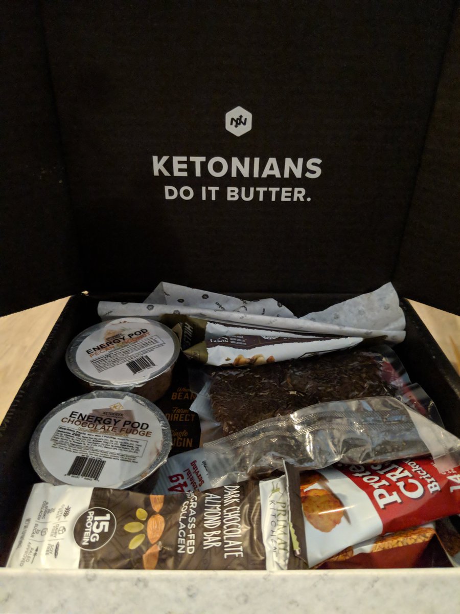 IronMongolFit's tweet photo. Idk how but everytime I start having cravings for snacks my keto box arrives....@onnit you guys must be reading minds. #keto #lowcarb #snacks #ketobox https://t.co/FjkL9pxvfN