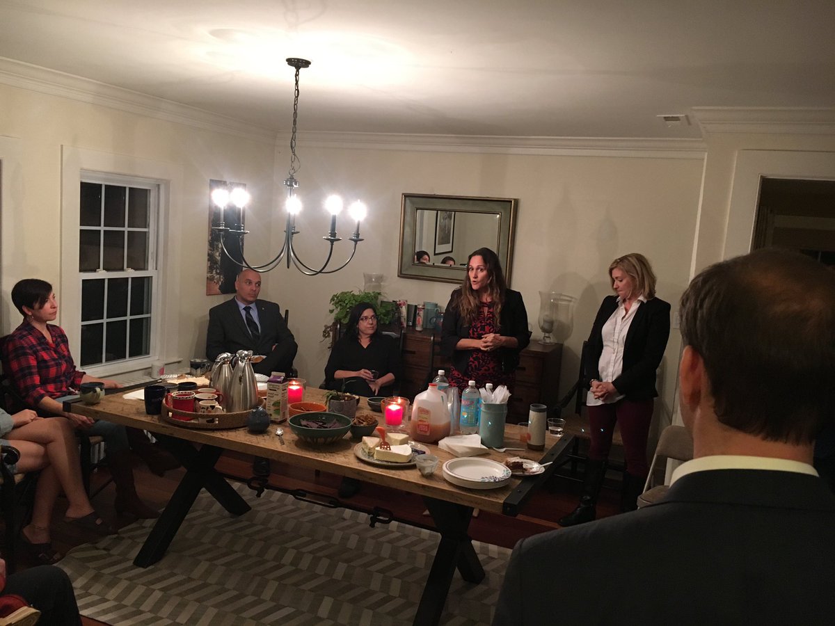 Packed house in Collinsville last night with <a href="/WilliamTongCT/">William Tong</a> and @MayorBronin — voters asking great questions about family separations, women’s reproductive health, and the state of education in Connecticut. 19 days until Election Day. Get out there and meet your candidates.