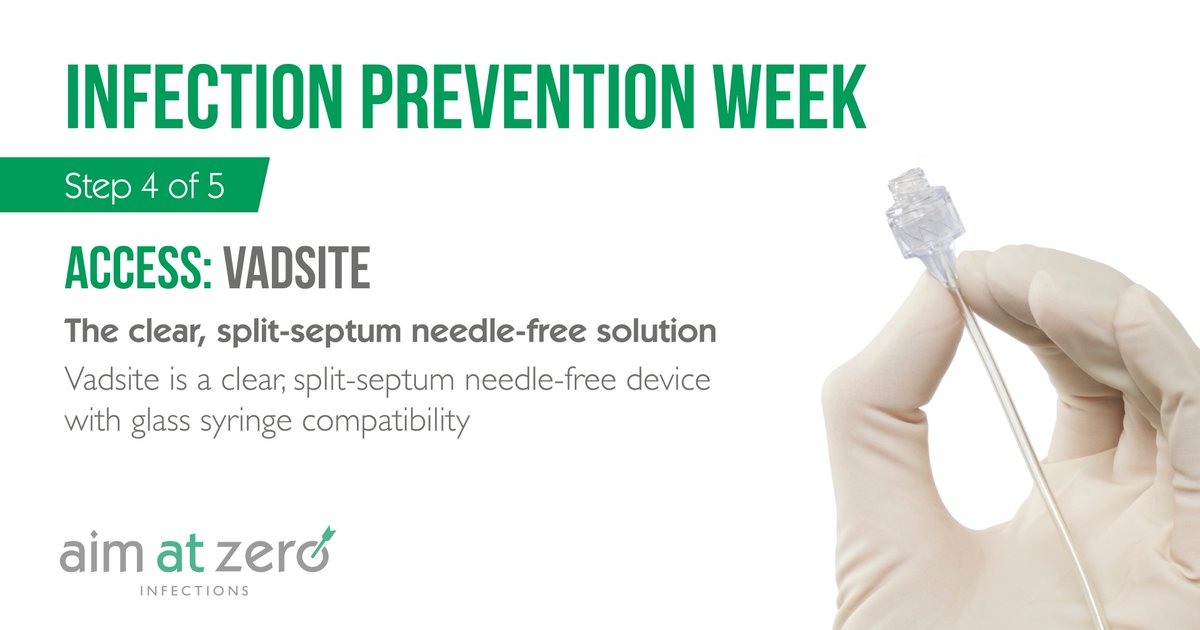vygonuk's tweet photo. It is Day 4 of #infectionpreventionweek & our next step of our #aimatzero #5stepstozero campaign. Step 4 is ACCESS. You can reduce the risks of CRBIs with innovative needle-free devices such as #Bionector & #Vadsite. Visit https://t.co/X5DVppiQvv to find out more! #IIPW https://t.co/pBI4KjqPBF