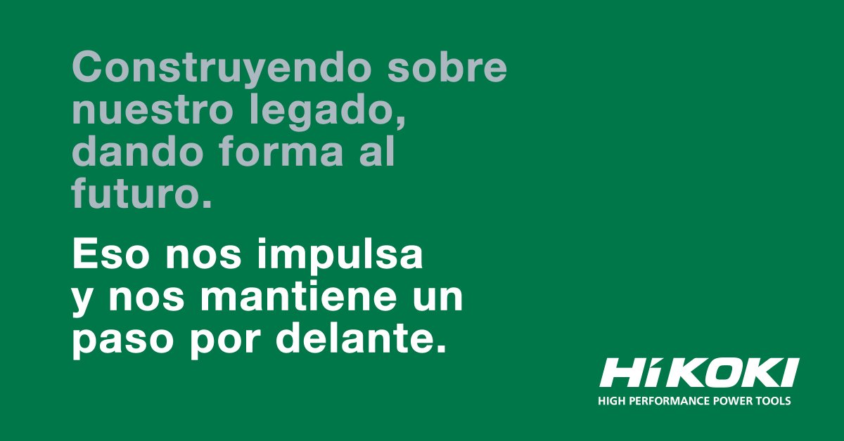 HiKOKIToolsES's tweet photo. Desde 1948, hemos estado diseñando y desarrollando herramientas eléctricas de alto rendimiento. ¡Nuestro legado japonés garantiza que prestemos atención a los detalles y nos esforcemos por la perfección! #HiKOKI #HighPerformancePowerTools #powertools https://t.co/JEGcdRrSAE