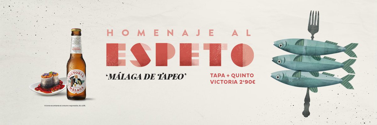 Del 18 al 28 de octubre disfruta de una Ruta de la Tapa en homenaje al espeto de sardinas. ¡Todos a disfrutar de la 'Málaga de Tapeo'! 🍻🐟