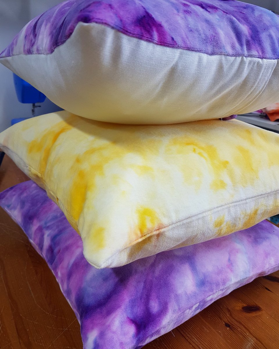 goldendesignuk's tweet photo. New line of cotton velvet ice dye cushions available to buy at Christmas Open Studios 2018, more details coming soon!
...
@krowji_ #christmas #newproducts #openstudios2018 #krowji #studio #makersgonnamake #icedye #tiedye #purple #cushions #morecushionforthepushin https://t.co/kY0HHhvcVF