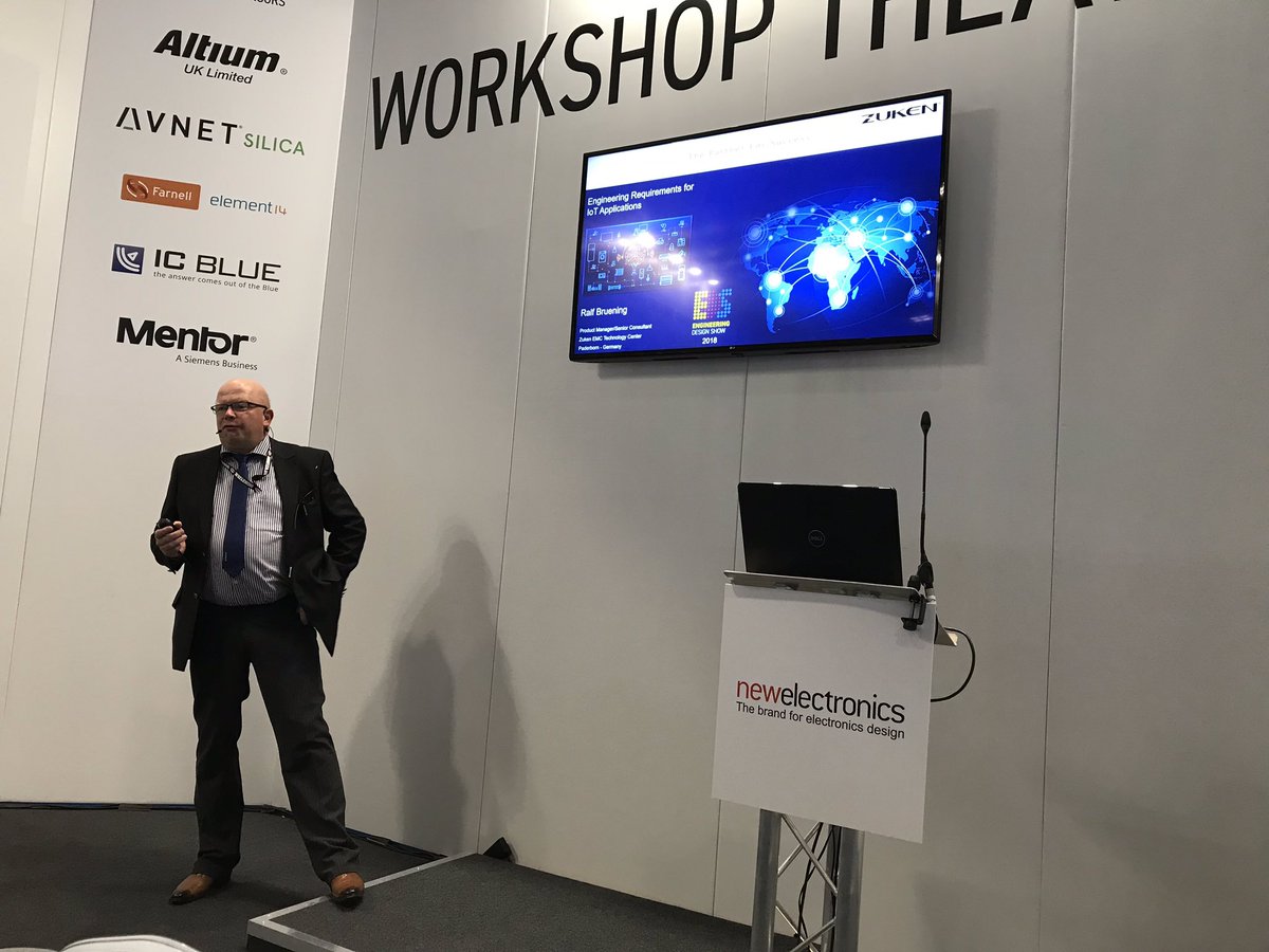 Still lots of good content to come <a href="/EngDesignShow/">Engineering Design Show</a>, next up is <a href="/ZukenEurope/">Zuken Europe</a> discussing #IoT design #eds