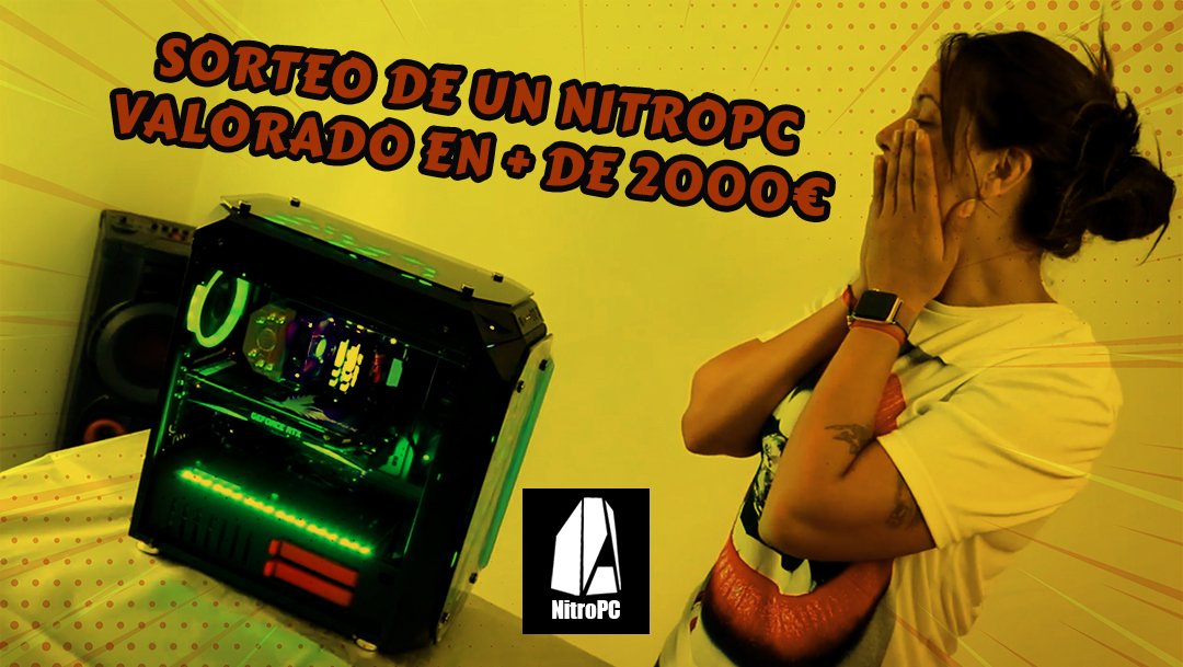 💥¡¡SORTEO #NitroPC VALORADO EN +2000€!! 💥
El REGALO más grande a nivel MUNDIAL que hemos hecho jamás. Queremos que este NitroPC sea tuyo por nuestro 10º aniversario.
👇👇
Entra en el enlace: bit.ly/RegaloNitroPC
#10añosNitroPC #gaming #pcgaming #gamer #SorteoMundialNitroPC