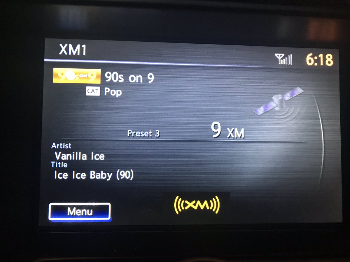 Getting in my car after this AM’s workout and look what’s playing...guess what song will probably be stuck in my head all day!! 😎🎤🎧🎼 <a href="/vanillaice/">Vanilla Ice</a>