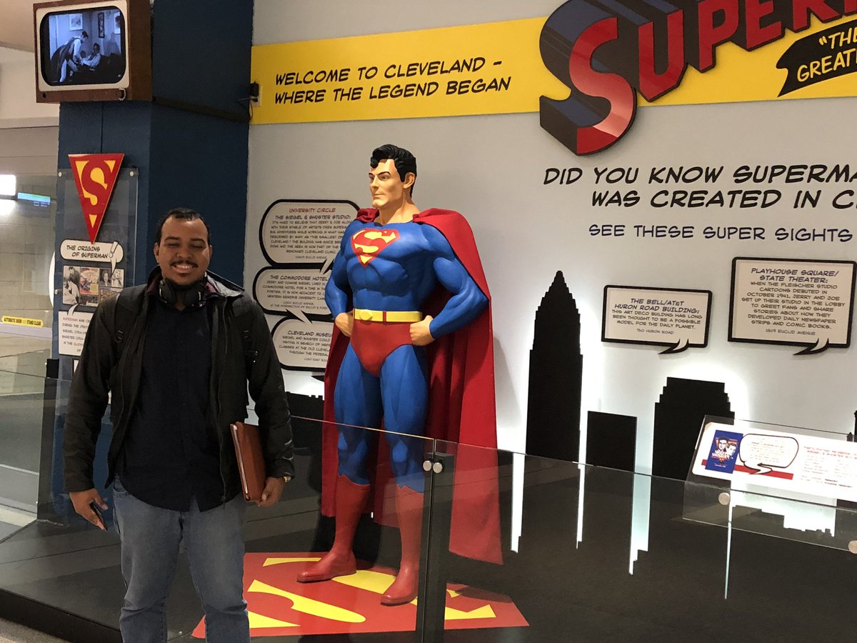 Our lab team José Ilton Is enjoying his stay at Cleveland for #BioCAS 2018!
#Superman #KAUST
