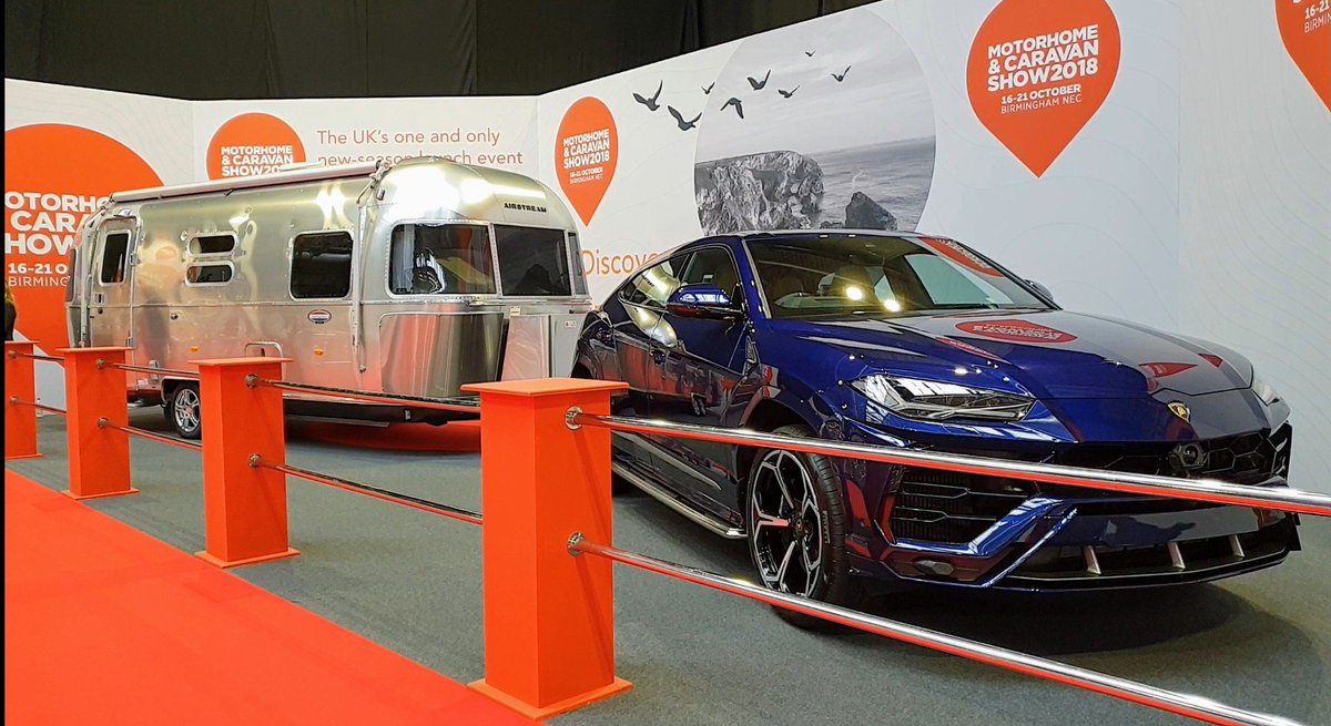 Ok, we would give up our <a href="/GoBarefootGB/">Barefoot Caravans</a> for this maybe #Lamborghini #airstream #NECCaravanShow