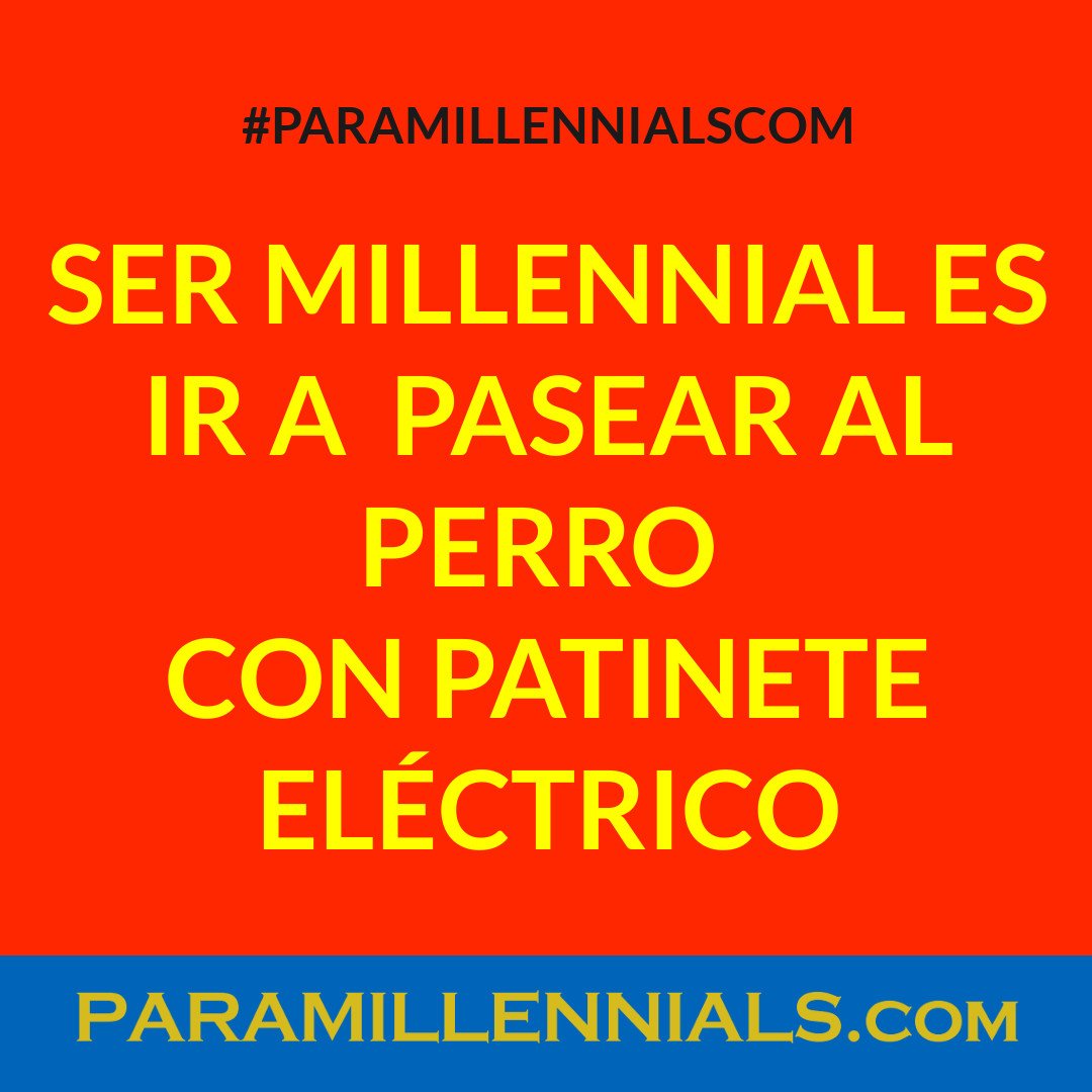 ParaMillennials's tweet photo. Ser #MILLENNIAL es #pasear al #Perro con #Patinete #Eléctrico😎🛹🐶🐕🚀
.
https://t.co/E9kxIzz0LX 
.
#PARAMILLENNIALSCOM #millennials #smartcity #tech #iot #patineteelectrico #hoverboard #perro #gos #can #dog #mascota #gato #otaku #friki #freak #game #youtube #blog #crazy #fun https://t.co/YOjX2LZBGi