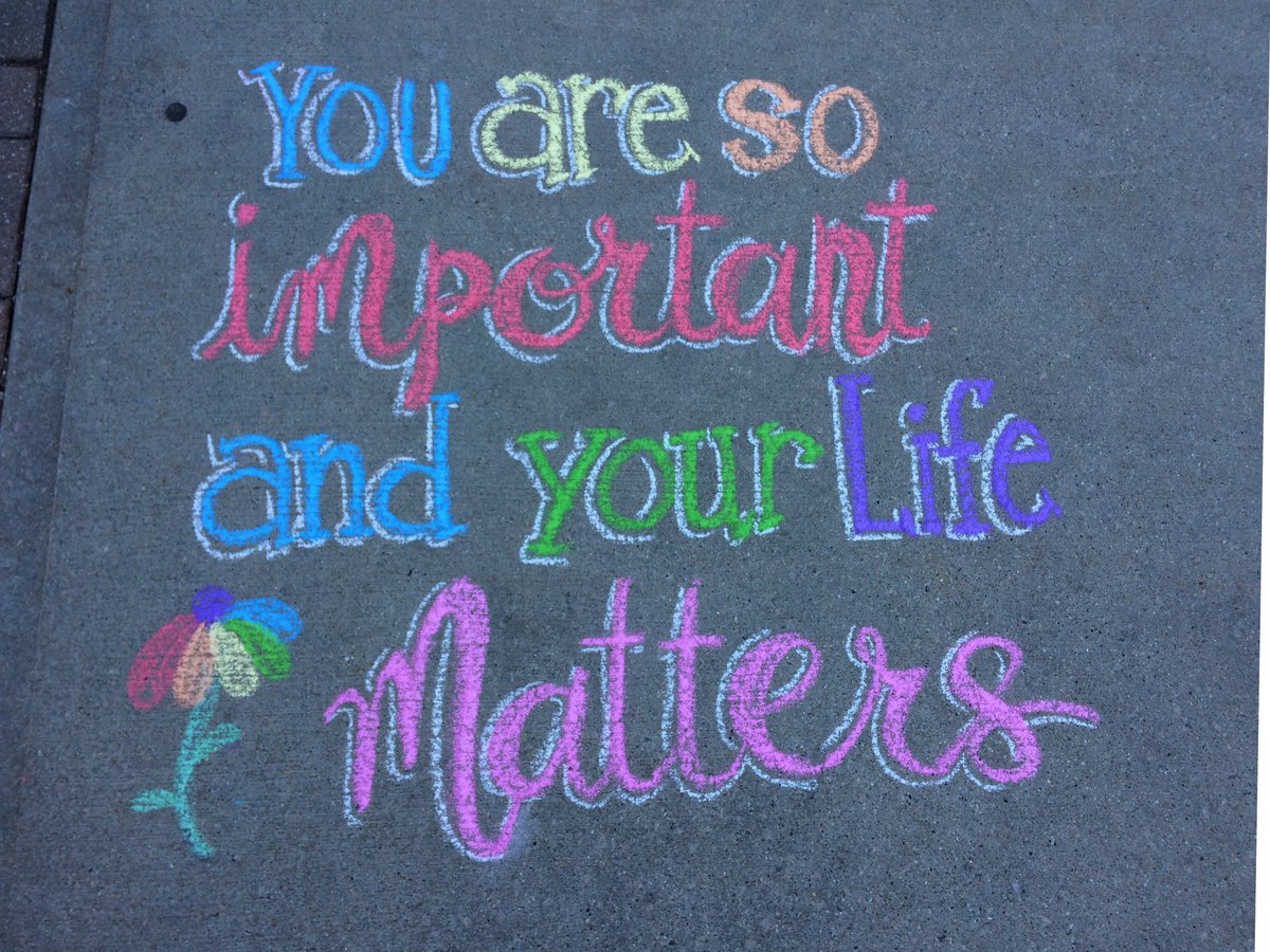 ChalkOneSusan's tweet photo. #YouMatter https://t.co/cLjyTetN9f
