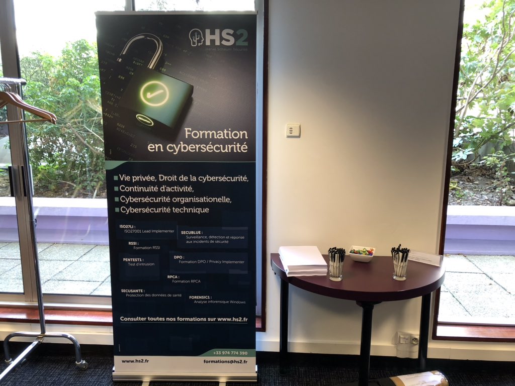 HS2formation's tweet photo. Conférence @clusif sur #vulnerabiliteSI #TestIntrusion #Pentest #RedTeam #BugBounty #Audit, actualité #EBIOSRM, #Panocrim 10 janvier 2019 , & remerciements à @Herve_Schauer pour le sponsoring @HS2formation par le président @gremyjm #TousSecNum #Cybersécurité https://t.co/qkl9enEYL4