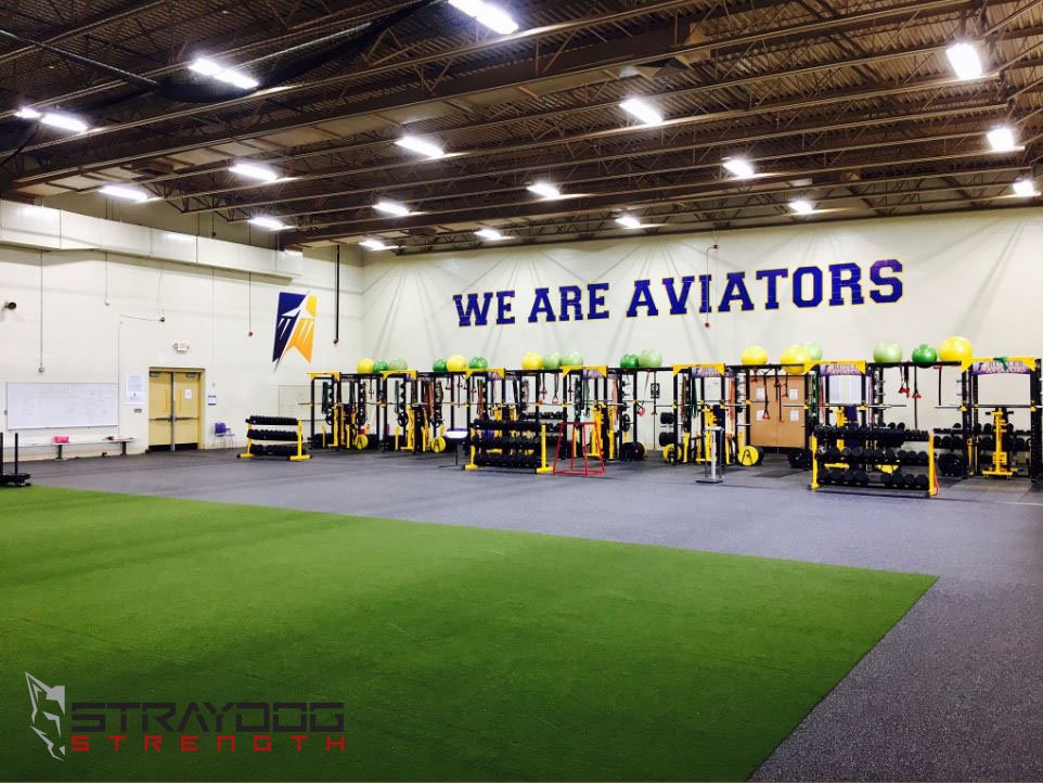SD_Strength98's tweet photo. Weight room efficiency is key, don't have athletes waiting for equipment.
Full customization at your finger tips.
Call Today: 614-871-9220
Featured: Our beautiful @Vandaliabutler Install
@Coach_LaVoie @VBaviatorAD @bestweightroom
#Weightroom #custom #straydogstrength https://t.co/2qYZ5t8n2q