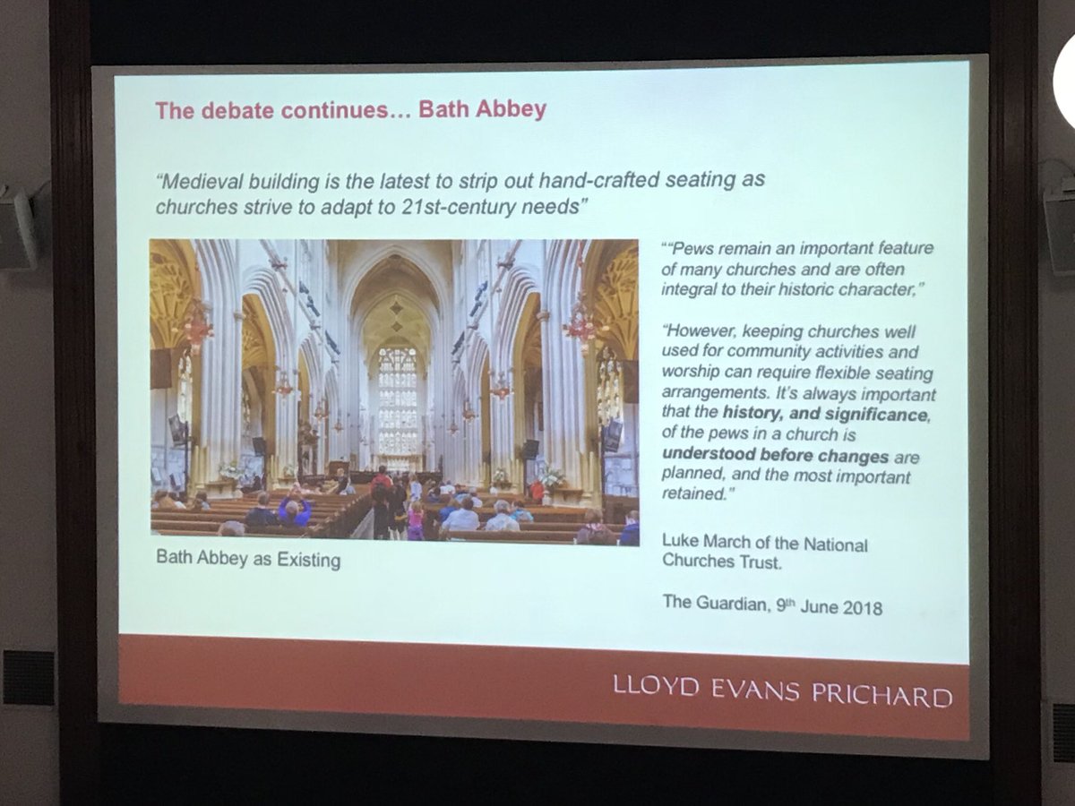 IHBC_NW's tweet photo. Mark Pearce of @LEPArchitects presents fascinating examples of reordering. Good use of pods by @buttressarch and @OMIArchitects #ihbcworship https://t.co/KBlMlm7w6h
