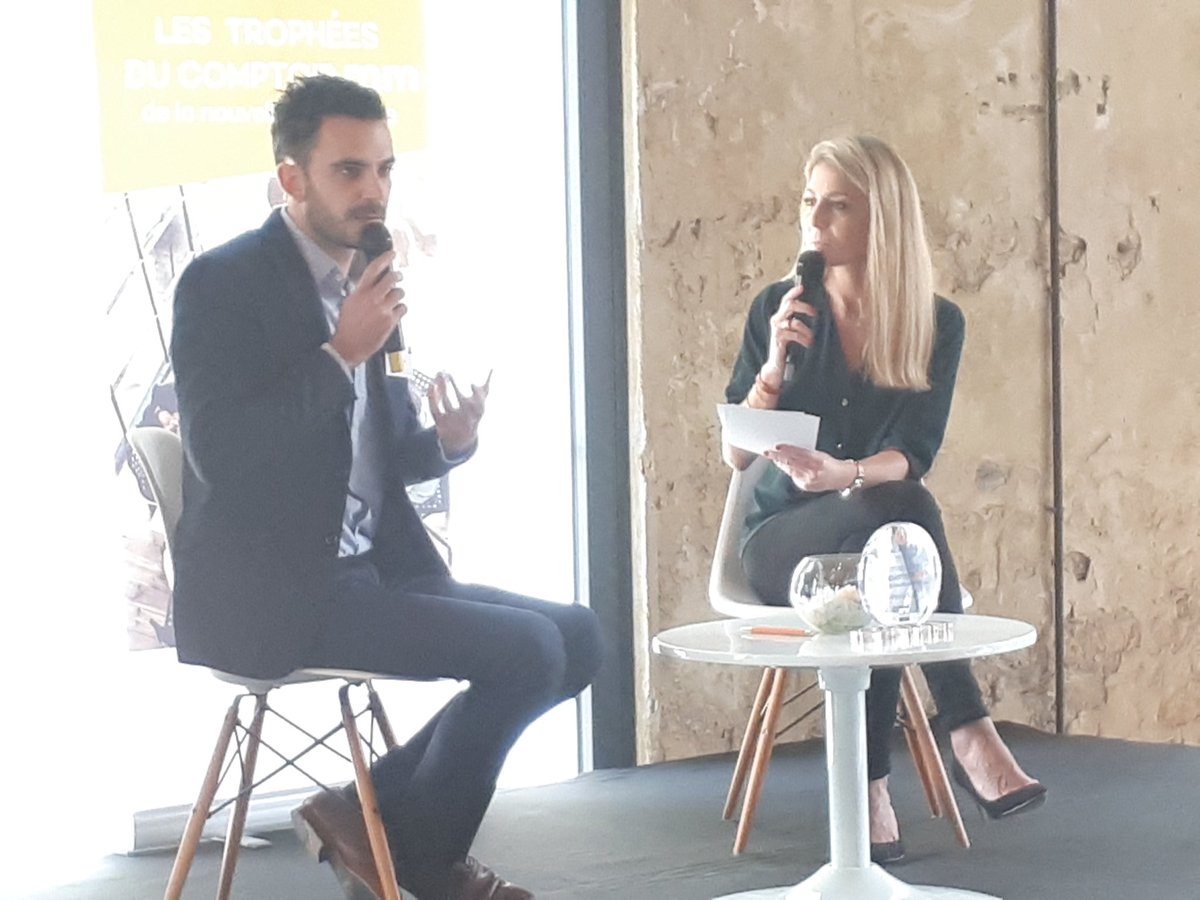 CaroD_G's tweet photo. Alban Grolleau, directeur associé de @AKTISEA présente les actions déployées dans son entreprise en faveur de la qualité de vie au travail des salariés : c'est le 1er finaliste des #TropheesQVT de @MalakoffMederic et @bfmbusiness à Montpellier! https://t.co/pJfI2MDzGy