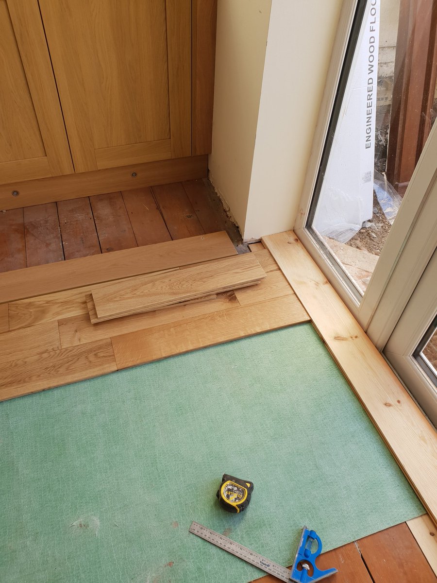 paulfos88's tweet photo. After doing a 45m of solid oak. Now this oak flooring. My knees are feeling it now 😂 #northeasthour https://t.co/g5vsr9IX5k