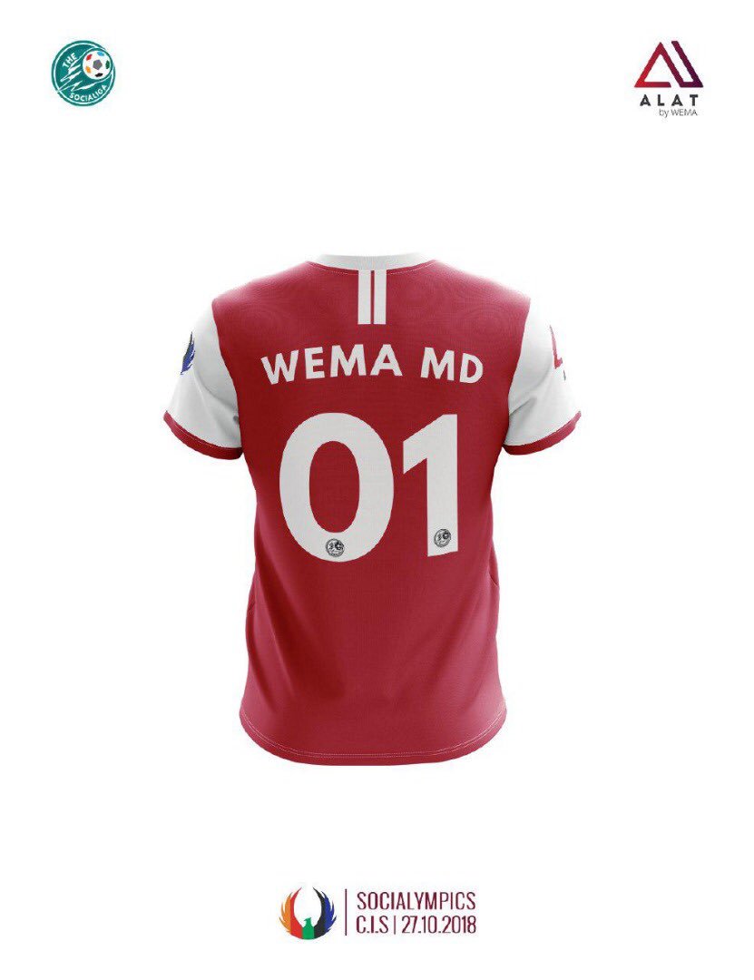 WemaBankMD's tweet image. Wema Bank loves what the young people behind the Socialympics sports hangout are doing, and we're proud to sponsor their socially impactful small business through ALAT.

Follow @alat_ng to get yourself a virtual jersey and learn more about Socialympics.