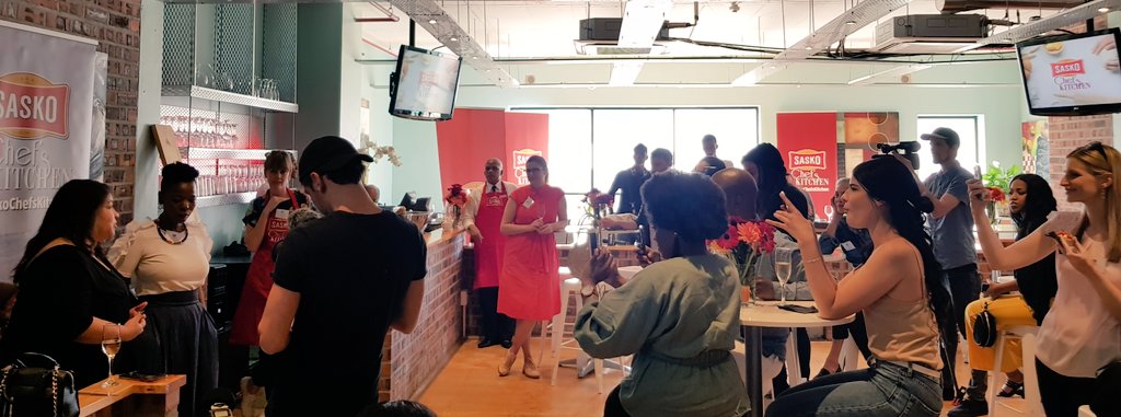 SaskoSA's tweet photo. Welcoming our second group of guests at this year's #SASKOChefsKitchen! Thank you for joining us! https://t.co/5jrFHzYghy