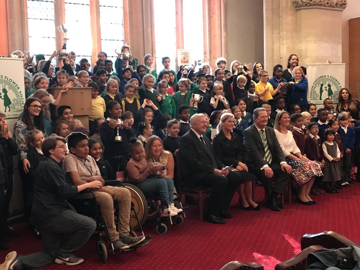 Kudos to <a href="/marketors/">Worshipful Company of Marketors</a> for supporting the annual awards of the London Children’s Flowers Society at the Guildhall.  Beautiful children and sunny smiles all around! I was delighted to join the celebrations.  <a href="/cityoflondon/">City of London</a> <a href="/RoyalFamily/">The Royal Family</a>