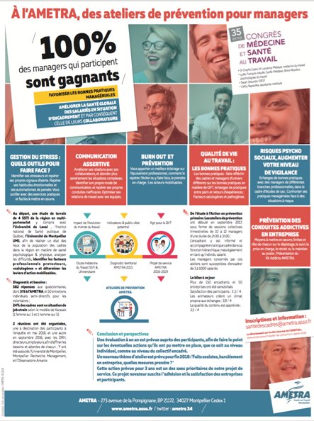 EnSante_'s tweet photo. L’équipe pluridisciplinaire de l'@AMETRA34 et le Dr Laurence Métayer ont présenté ce 16/10 aux #JST2018 de @presanse à Paris, leurs #ateliersdeprévention à destination des #managers. Le thème abordé était la contribution des #SSTI à la #santé globale.  https://t.co/ITIr8vwPCY https://t.co/rO64IeXrlJ