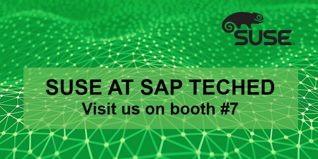 MnavarrSuse's tweet photo. Visit #SUSE @ SAP TechEd Barcelona 2018 at booth #7 https://t.co/ctFJyQgaI8 https://t.co/OjbyD7UFeO