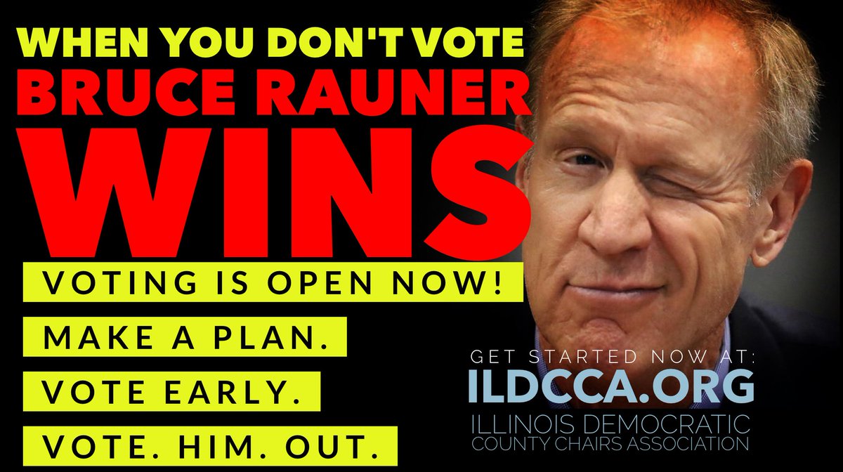 ILDCCA's tweet photo. Attn All #ILDems: EARLY VOTING is the key to the 2018 #BlueWave. Make a plan to vote now! Find your tailor-made voter guide here: https://t.co/yLDFVyqkiY #Twill #ILGov #ILDemocrats https://t.co/mNWTCHPHjm