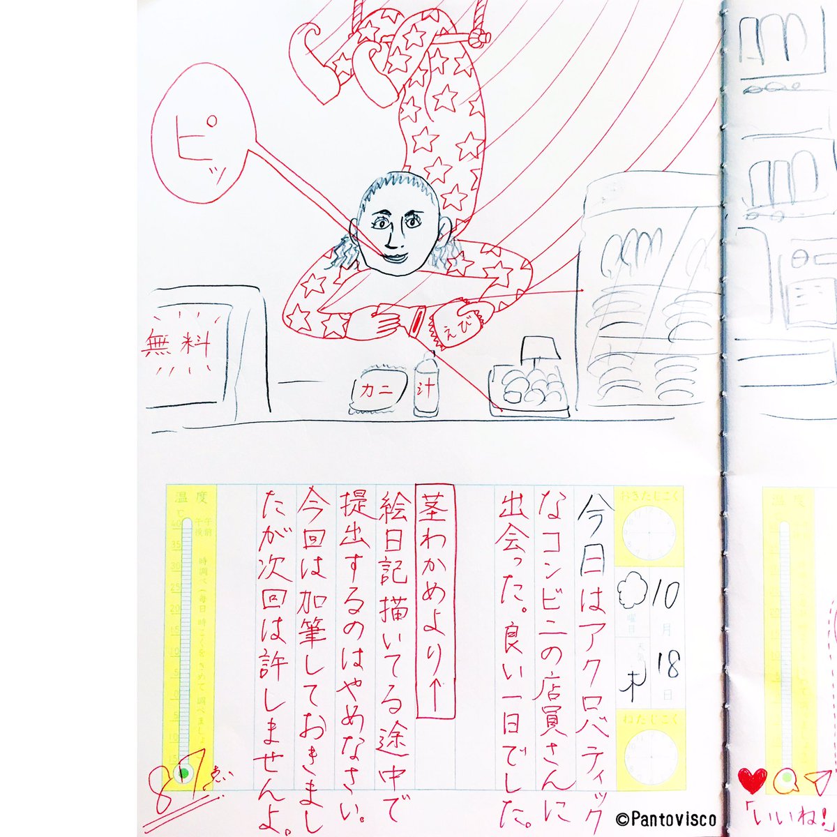 新カオス絵日記 2018.10.18
「途中提出」 