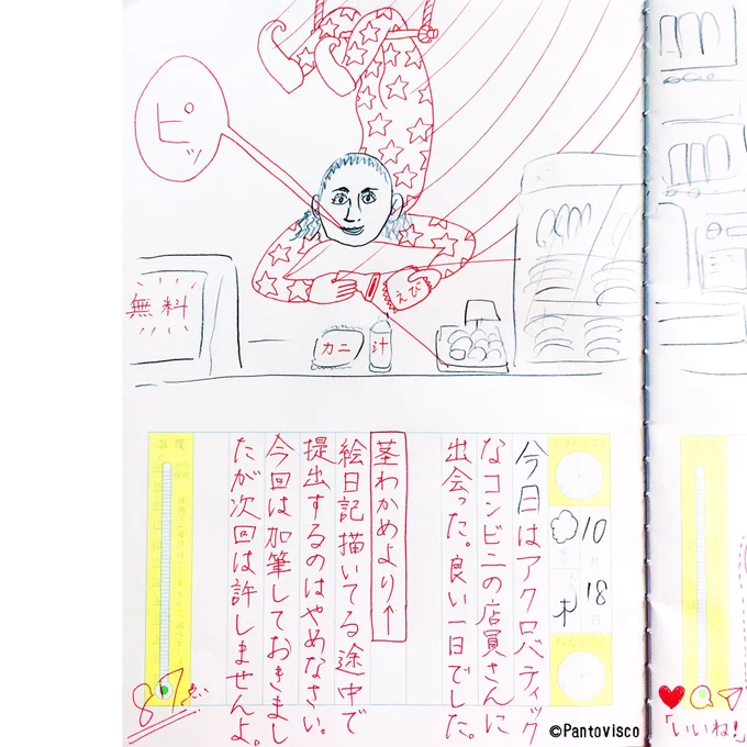新カオス絵日記 2018.10.18
「途中提出」 