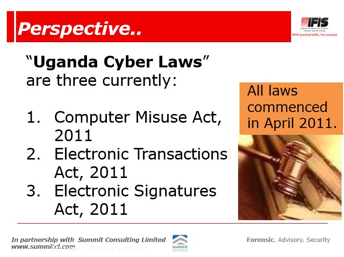 summitcltd's tweet photo. #CSRM18 #Beyondcybersecurity The three “Uganda Cyber Laws @forensicsIFIS @MustaphaMugisa @rojilong
https://t.co/xoKtW1fC5L https://t.co/NrRhtORgJX